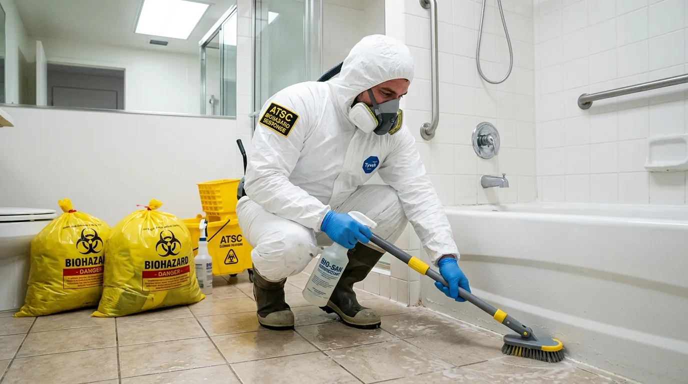 Decontamination equipment deployed for Blood Cleanup in Tucker